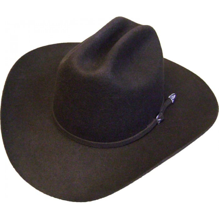 100% Wool Felt Cattleman - Chocolate