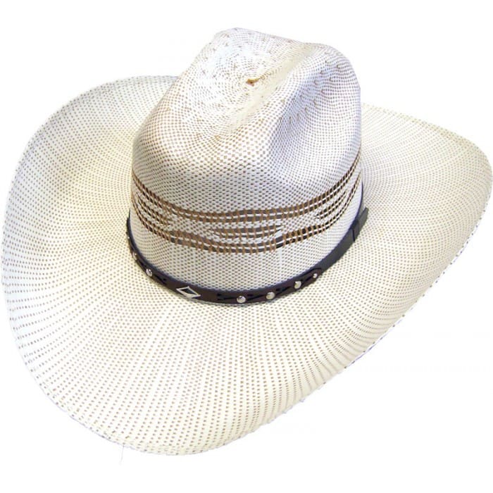 50X Two-Tone Bangora Silverton w/ Elastic - Ivory/Tan