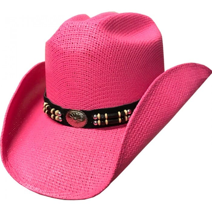 Kids' Twisted Straw Pinch w/ Elastic - Neon Pink