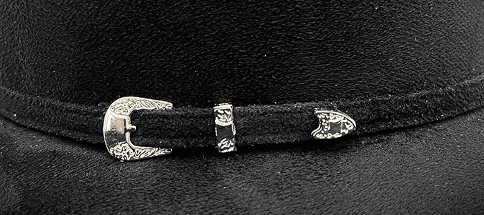 MX Suede Silverton Premium Buckle Set - Black