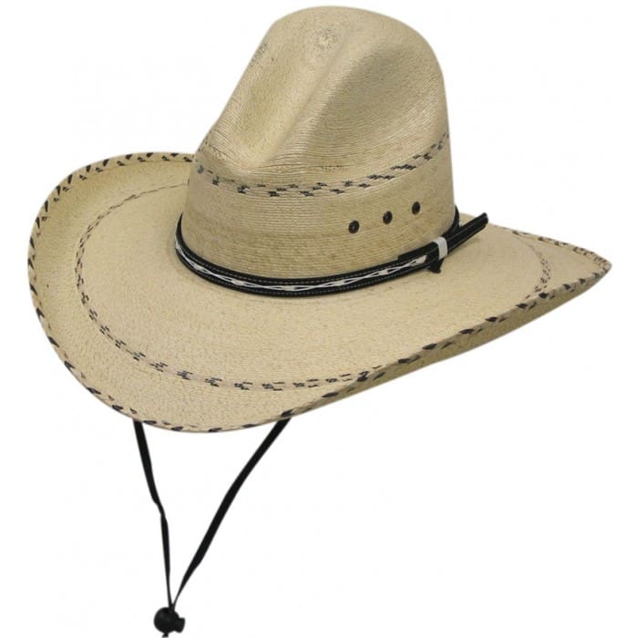 Fine Sahuayo Palm Gus w/ Chin Strap - Pinto