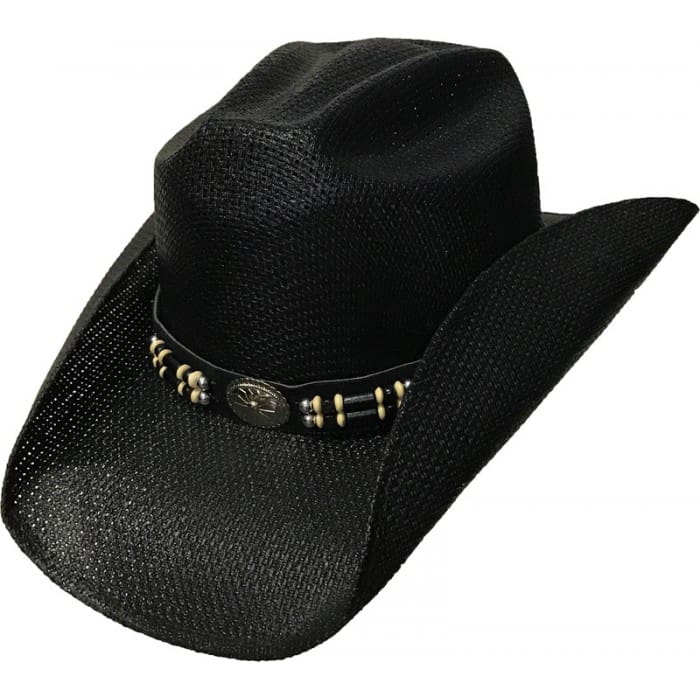 Twisted Straw Pinch w/ Elastic - Black