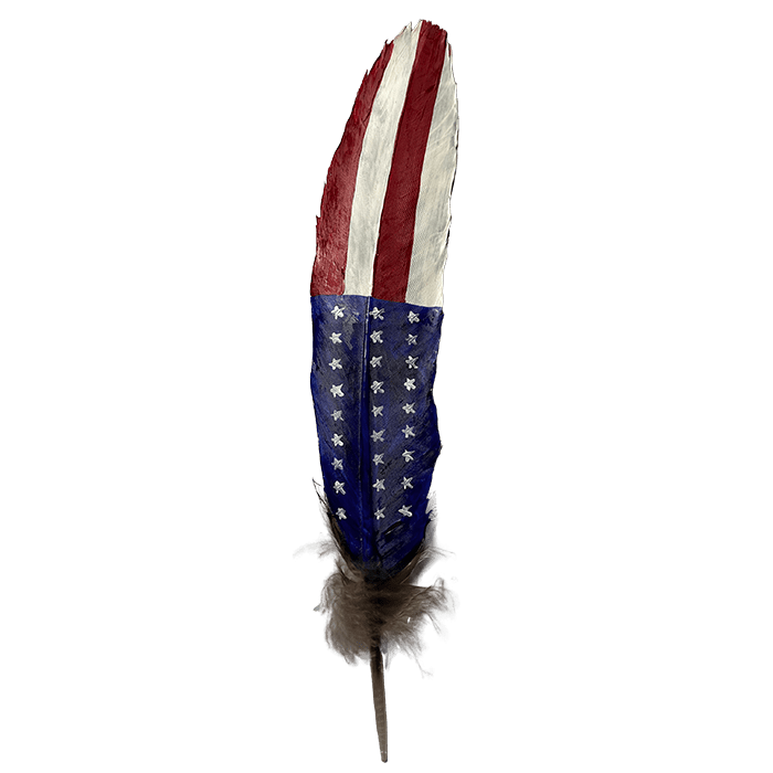 American Flag Turkey Feather Wing 10"-12"