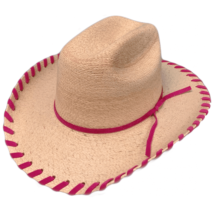 Sahuayo Truman Baby Hat w/ Pink Laced Brim