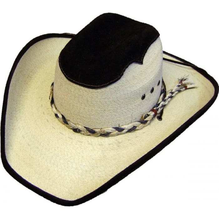 Fine Sahuayo Palm Truman Leather Crown - Brown