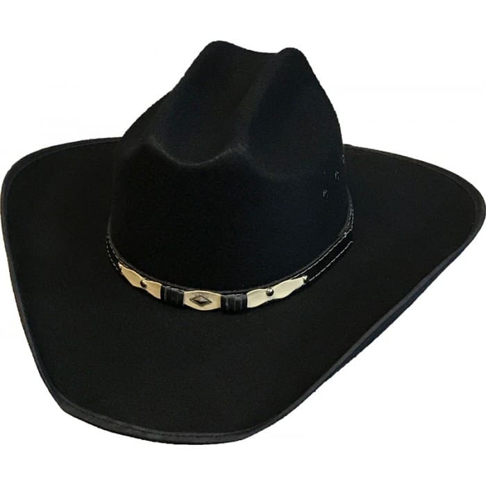 MX Wool Cattleman Black No Elastic (6 5/8 - 7 5/8)