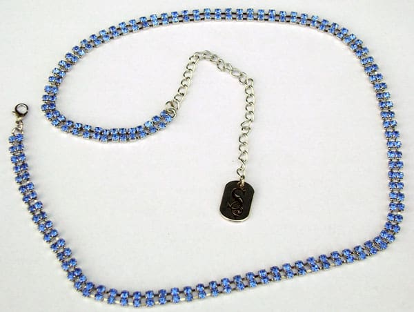 Rhinestone Hat Band - Royal Blue