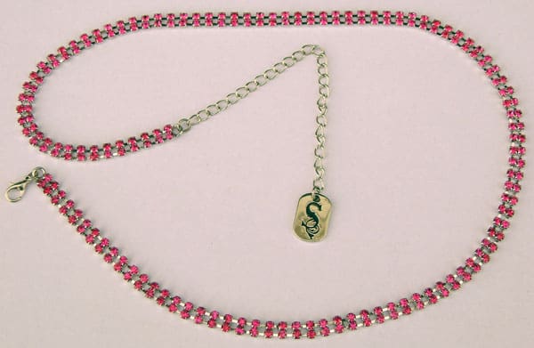 Rhinestone Hat Band - Hot Pink