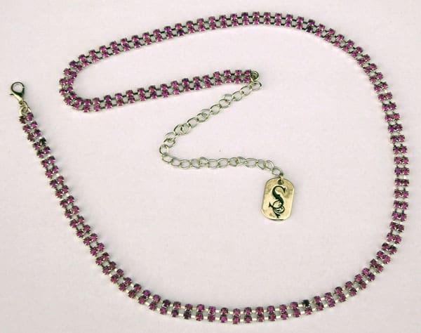 Rhinestone Hat Band - Purple