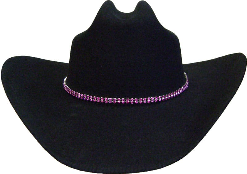 Rhinestone Hat Band - Hot Pink